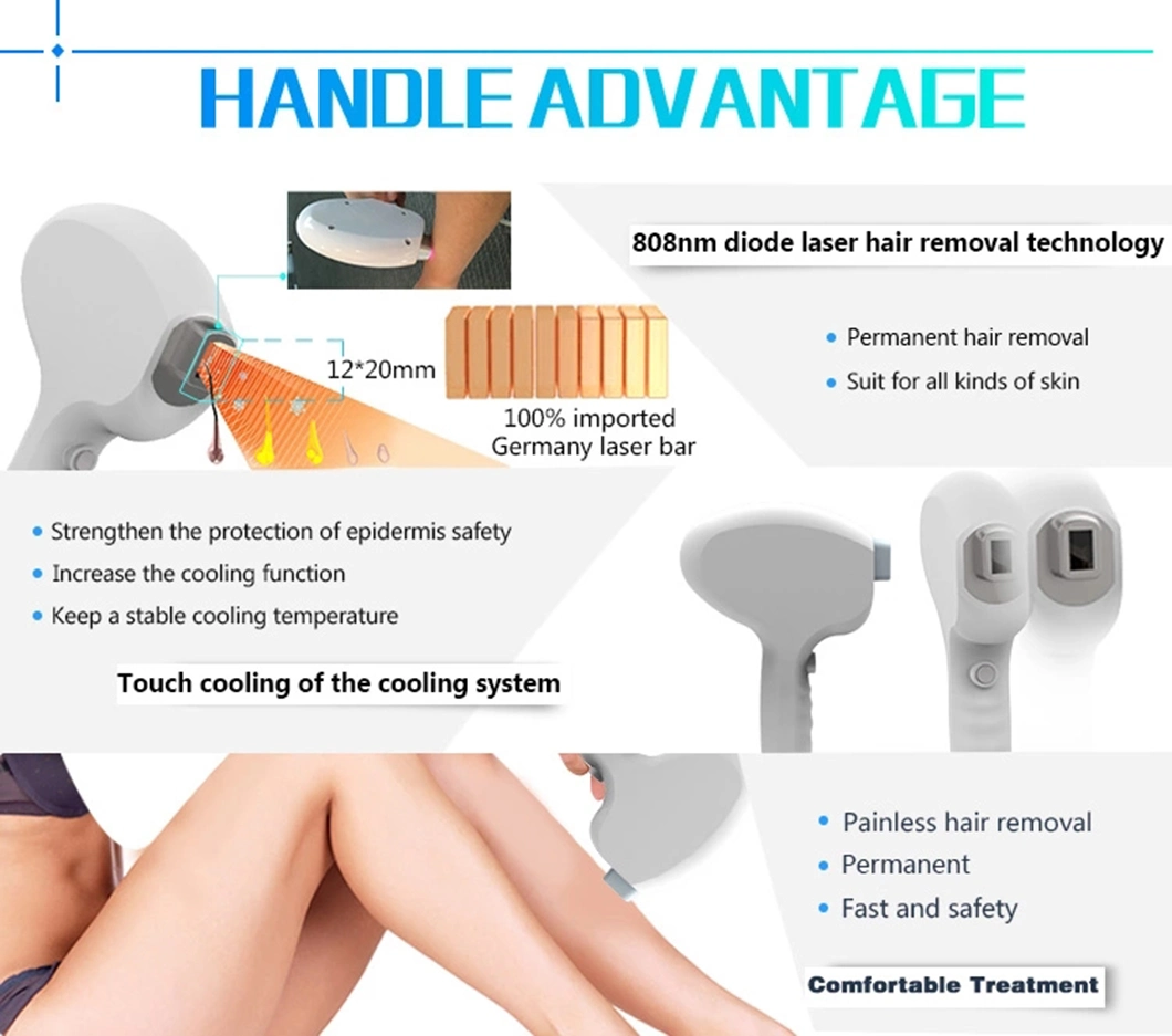 Europe Medical CE Passed Diode Ice Nya 12 Bar Permanent Hair Depilation Diode Laser Buz Laser