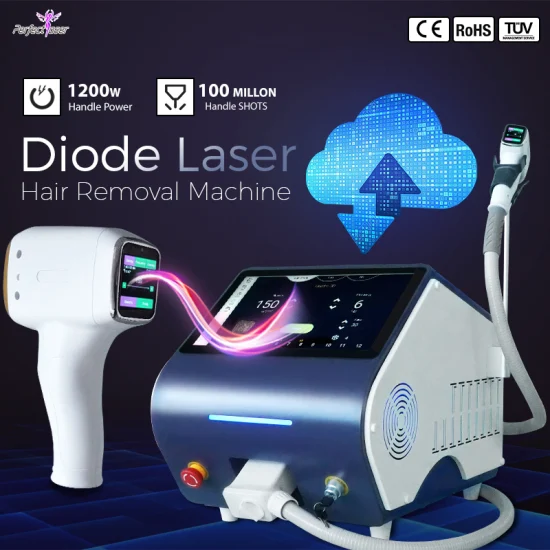 FDA CE Titanio 808nm 810nm 755nm 1064nm Láser de diodo portátil sin dolor de tres longitudes de onda para depilación Máquina de equipos de belleza